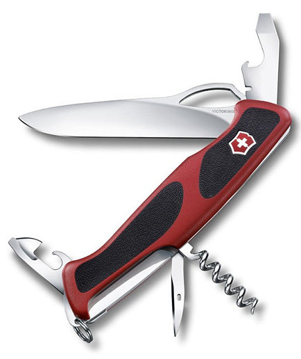 Victorinox RangerGrip 61 coltello multifunzione 130 mm, rosso-nero, 11 funzioni