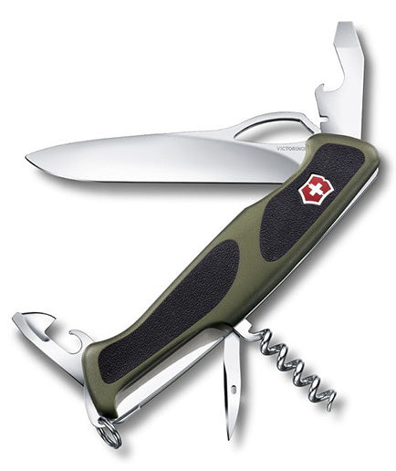 Victorinox RangerGrip 61 coltello multifunzione 130 mm, verde-nero, 11 funzioni
