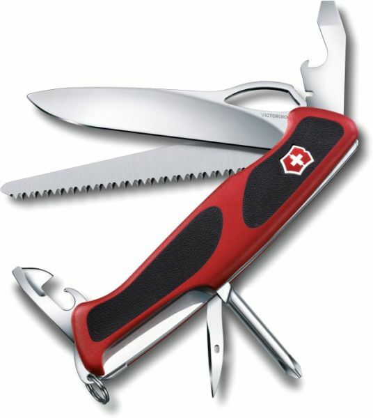 Victorinox RangerGrip 78 coltello multifunzione 130 mm, rosso-nero, 12 funzioni, blister