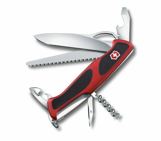 Victorinox RangerGrip 79 coltello multifunzione 130 mm, rosso-nero, 12 funzioni, blister