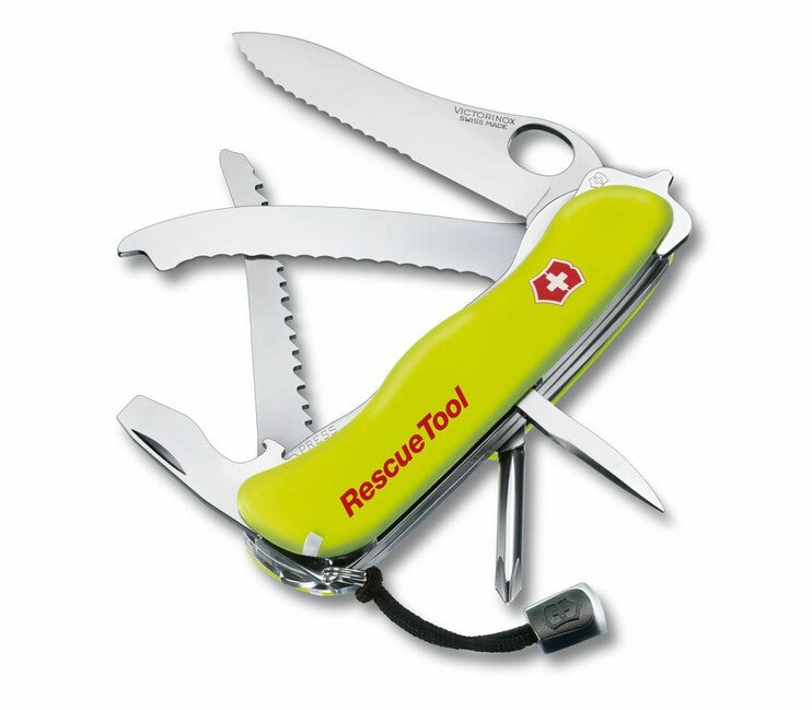 Victorinox RescueTool coltello multifunzione 13 funzioni, luminescente giallo, blister