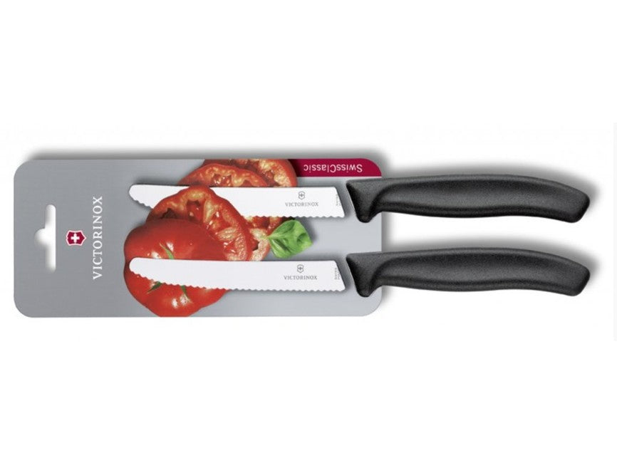Victorinox set di 2 coltelli da pomodoro, nero