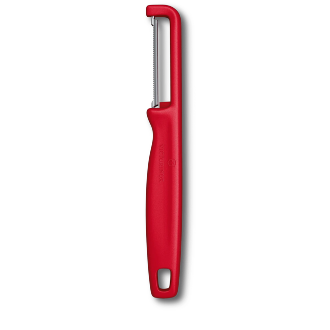 Victorinox Iota Peeler pelapatate con lama seghettata, rosso