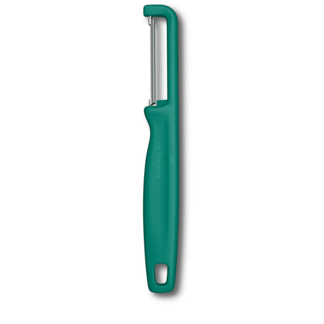 Victorinox Iota Peeler pelapatate con lama seghettata, verde