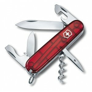 Victorinox Spartan coltello multifunzione 91 mm, trasparente rosso, 12 funzioni, blister