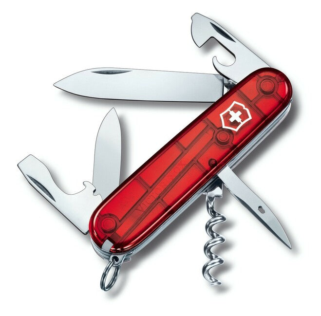 Victorinox Spartan coltello multifunzione 91 mm, rosso trasparente, 12 funzioni