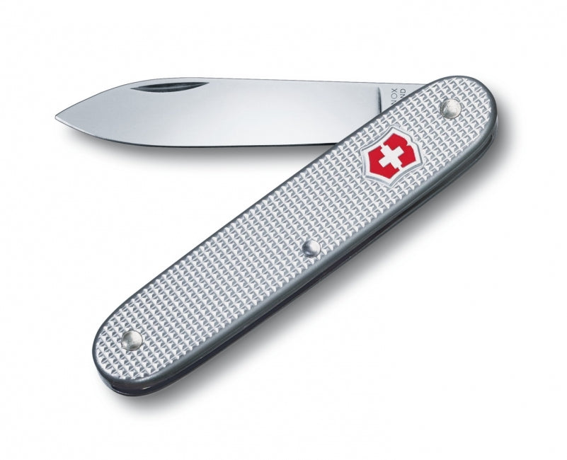 Victorinox Swiss Army 1 Alox coltello tascabile 93 mm, argento, manico seghettato