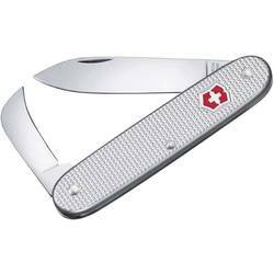 Victorinox Swiss Army Coltello multifunzione 93 mm, argento, manico seghettato, 2 funzioni