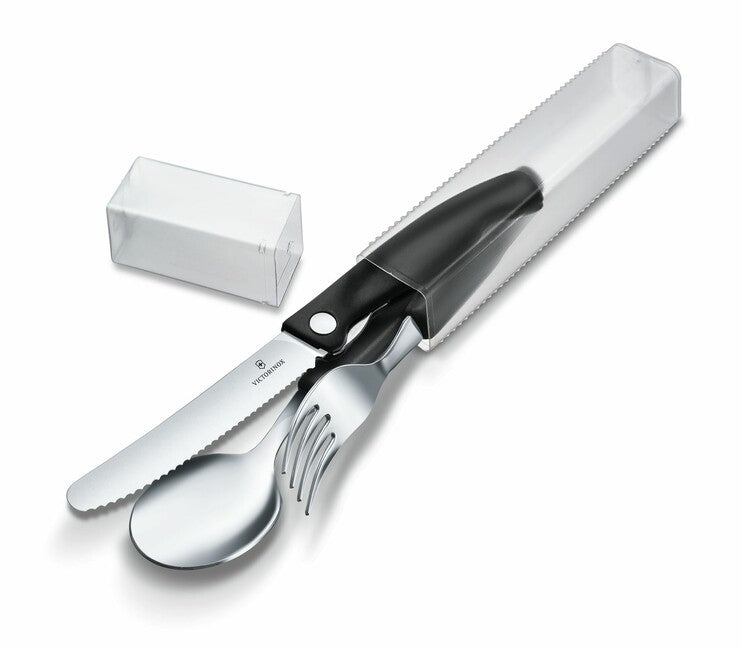 Victorinox Swiss Classic set di posate 3 pezzi, nero