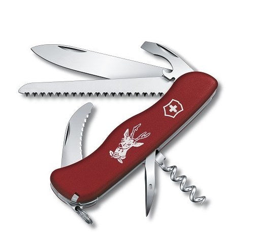 Victorinox Hunter coltello tascabile 111mm con blocco, rosso