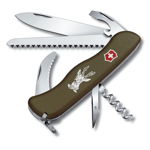 Victorinox Hunter coltello tascabile 111mm con blocco, verde