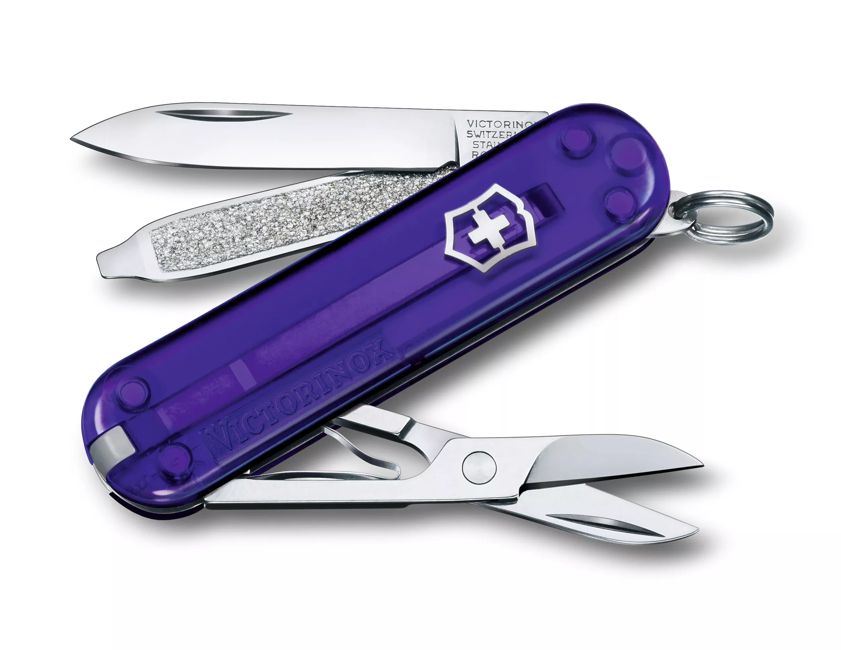 Victorinox Classic SD coltello tascabile trasparente, viola