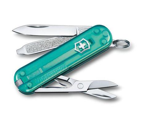 Victorinox Classic SD coltello tascabile trasparente, blu