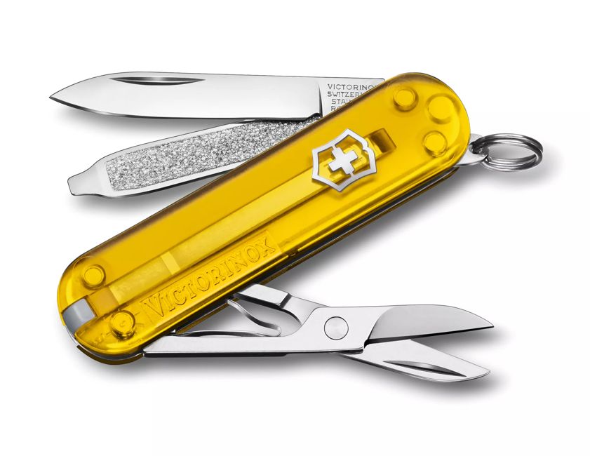 Victorinox Classic SD coltello tascabile trasparente, giallo