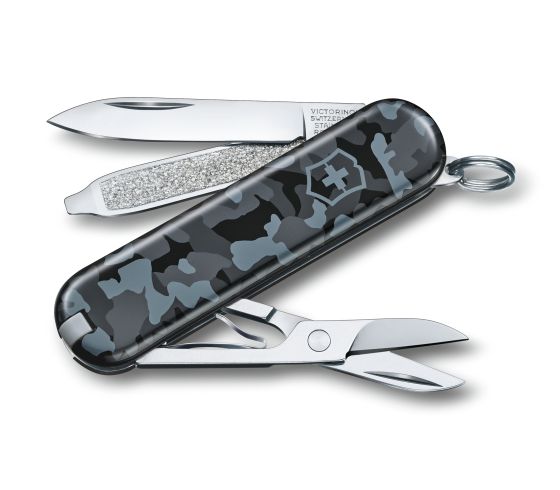 Victorinox Classic coltello tascabile 58 mm, camo navy camo
