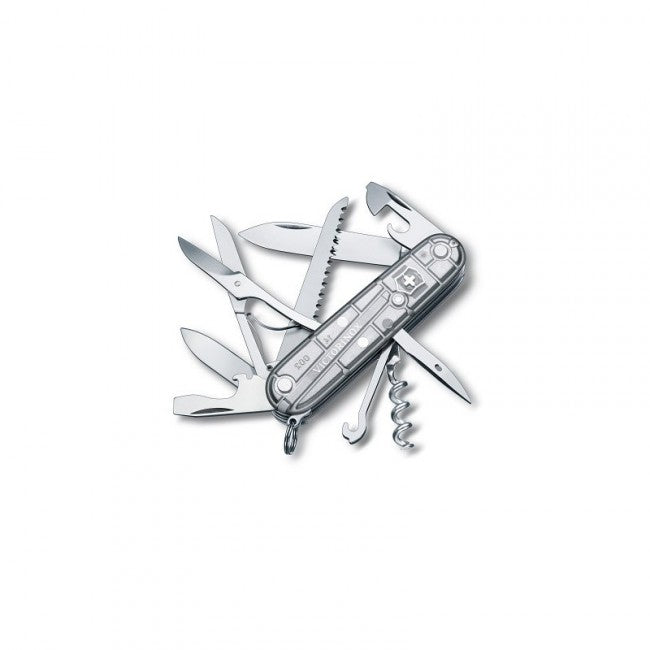 Victorinox Huntsman coltello tascabile 91mm , trasparente SilverTech