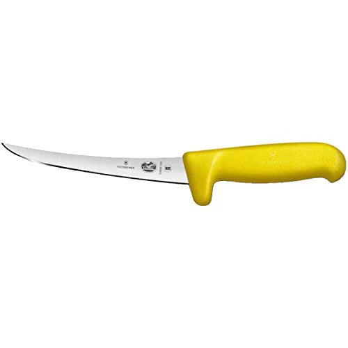 Victorinox Coltello da disosso con impugnatura di sicurezza Fibrox, giallo