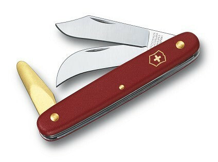 Victorinox Coltello da giardinaggio 100 mm, rosso, 3 funzioni