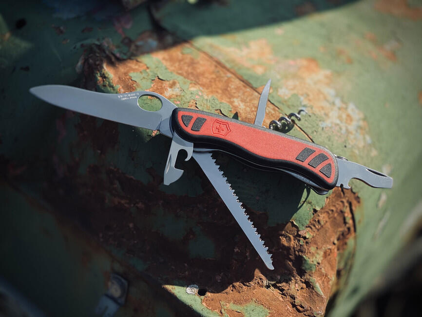 Victorinox Forester vx coltello tascabile 111mm, rosso-nero