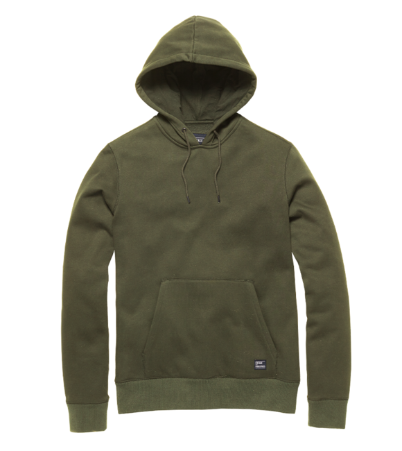Vintage Industries Derby felpa con cappuccio, bright olive