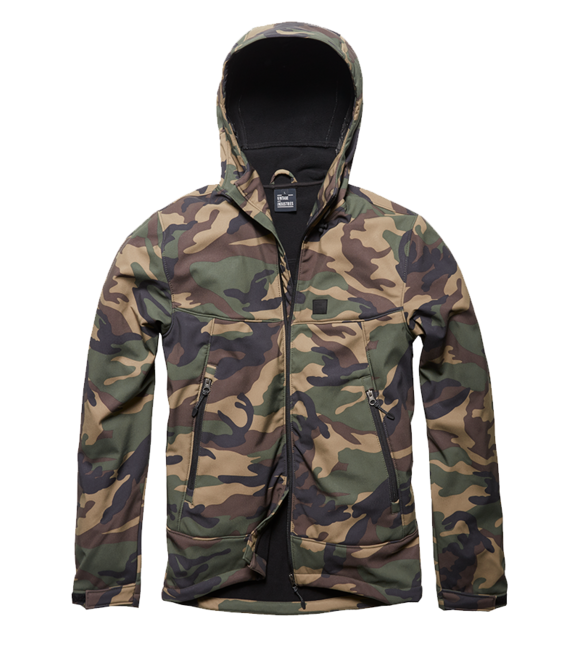 Vintage Industries Alford softshell jacket, mimetica della foresta