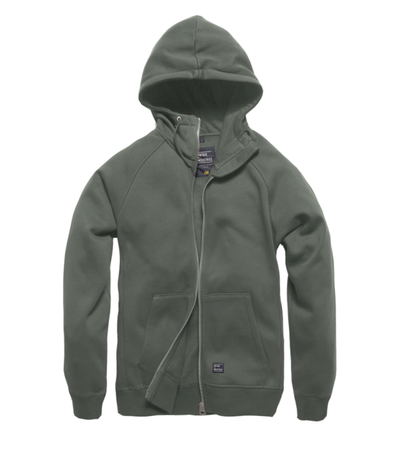 Vintage Industries Basing felpa con cappuccio, grigia medio