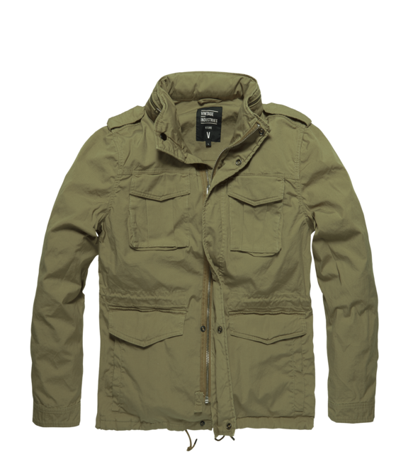 Vintage Industries Beyden giacca, oliva brillante