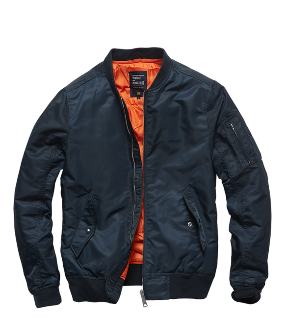 Vintage Industries Bomber Welder giacca di transizione, cielo notturno blu scuro