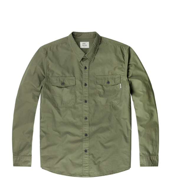 Vintage Industries Boston camicia, oliva scura