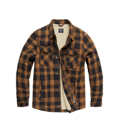 Vintage Industries Craft giacca sherpa heavyweight, giallo a quadri