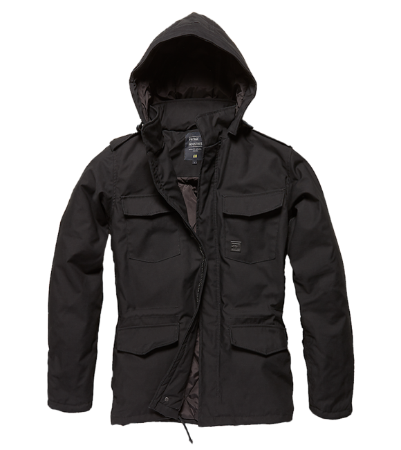 Vintage Industries Darren parka, nero