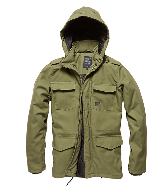 Vintage Industries Darren parka, drab oliva