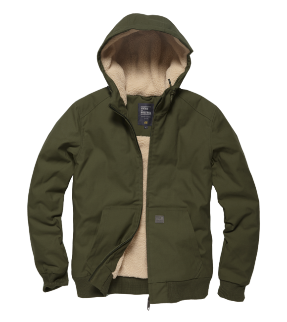 Vintage Industries Datton giacca invernale, oliva scuro