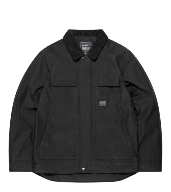 Vintage Industries Elliston giacca, nera