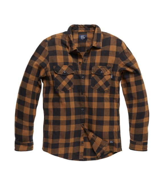 Vintage Industries Globe camicia di flanella pesante, plaid giallo