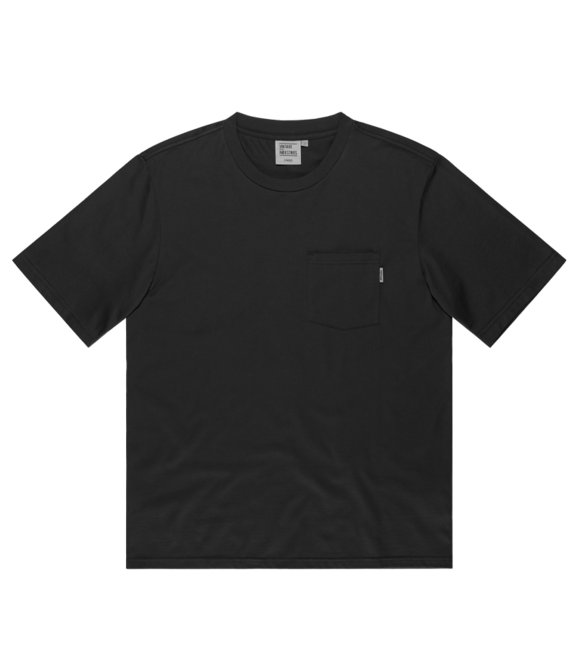 Vintage Industries Camicia da taschino, grigia nera