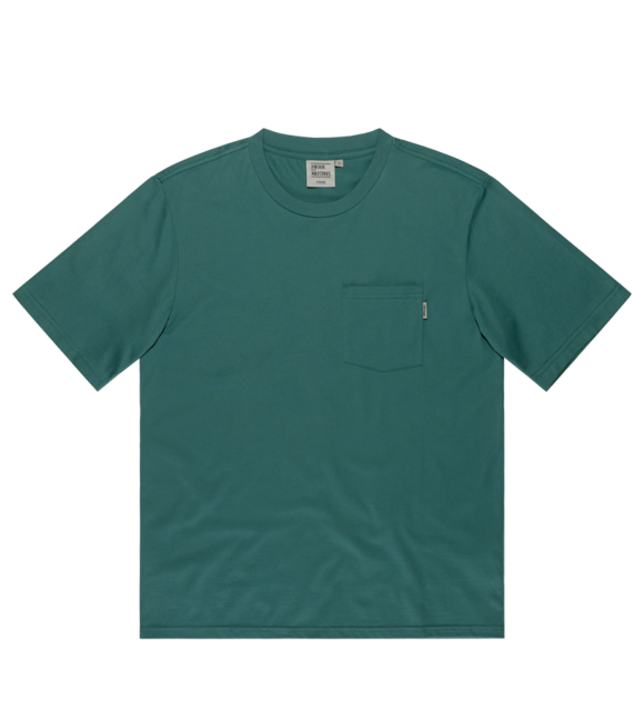 Vintage Industries maglietta con tasca grigia, blu oceano