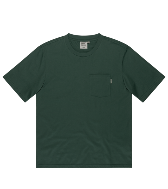 Vintage Industries Maglietta con tasca, grigio-verde