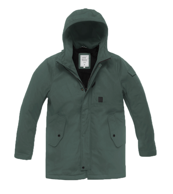 Vintage Industries Gus parka, grigio pietra