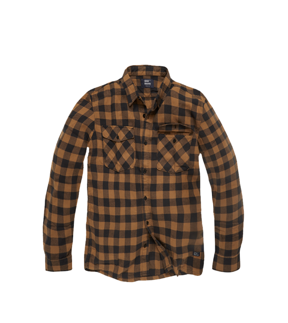 Vintage Industries Harley camicia, plaid giallo