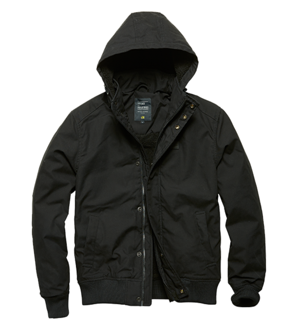 Vintage Industries Hudson giacca, nera