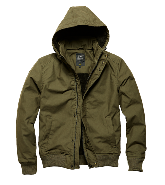 Vintage Industries Hudson giacca, oliva scuro