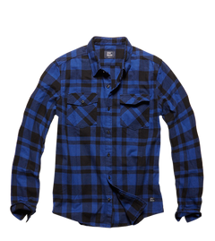 Vintage Industries Austin camicia, blue check