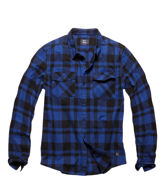 Vintage Industries Austin camicia, blue check