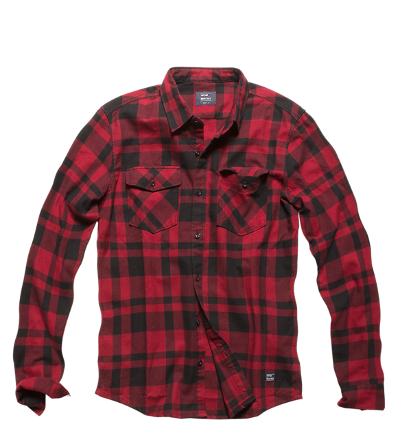 Vintage Industries Austin camicia, red check