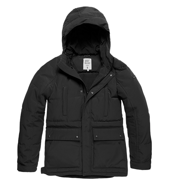Vintage Industries Milo giacca parka da uomo, nera