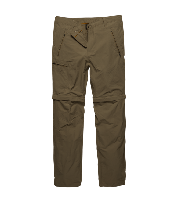Vintage Industries Minford pantaloni tecnici con zip 2 in 1, foschia