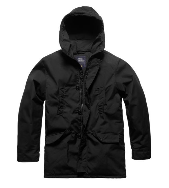 Vintage Industries Parka Archer, nero