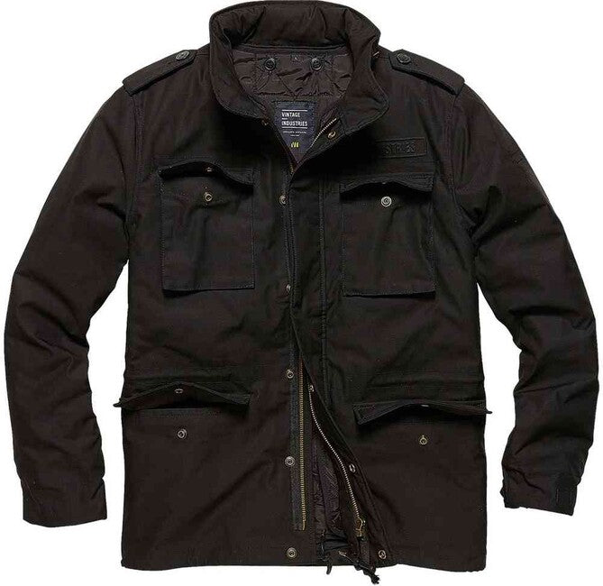 Vintage Industries Parka Capper, nero