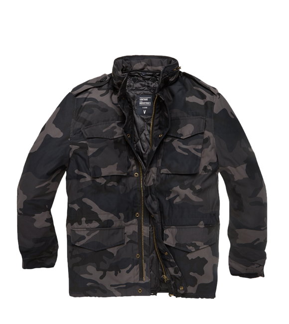 Vintage Industries Cappero parka d'epoca, dark camo